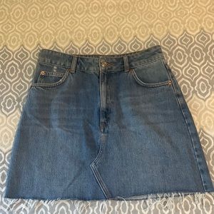 TOPSHOP jean skirt